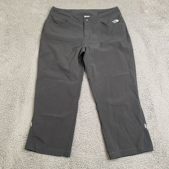 The North Face Apex Flight Series Stretch Capri Pants Black Size 6 Walk Hike - Picture 1 of 13